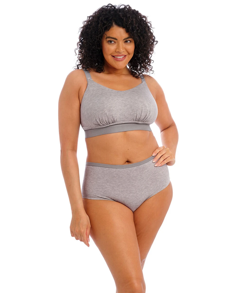 Soutien-gorge Brassière Sans Armatures Bralette Grande Taille De La Collection Downtime, Signée Elomi En Coloris Gray Marl (gris Chiné). 4 Soutien-gorge Brassière Sans Armatures Bralette Grande Taille De La Collection Downtime, Signée Elomi En Coloris Gray Marl (gris Chiné). – Image 2