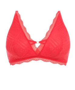 Soutien-gorge Brassière Sans Armatures En Dentelle Bralette Collection Permanente De Dessous Sexy Freya Fatale De La Maison Freya Lingerie, Coloris Rouge Chili.  -Sous Vêtement Soldes Magasin Soutien gorge brassiere sans armatures en dentelle bralette Freya Freya Fatale chili red rouge AA401417 CRD 13