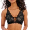 Soutien-gorge Brassière Sans Armatures En Dentelle Bralette Collection Permanente De Dessous Sexy Freya Fatale De La Maison Freya Lingerie, Coloris Noir.  -Sous Vêtement Soldes Magasin Soutien gorge brassiere sans armatures en dentelle bralette Freya Freya Fatale noir AA401417 NOR 10
