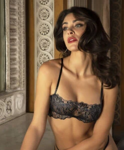Soutien-gorge Brassière Souple De La Collection Lingerie De Luxe Les Nuits Chics Par Lise Charmel.  -Sous Vêtement Soldes Magasin Soutien gorge brassiere souple Lise Charmel Les Nuits Chics noir argent ACH5935 NA fashion 4
