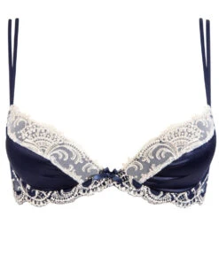 Soutien-gorge Push-up Lise Charmel Splendeur Soie Coloris Splendeur Marine.  -Sous Vêtement Soldes Magasin Soutien gorge charmel bra Push up Lise Charmel Splendeur soie Bleu fonce ACC3580 visuel