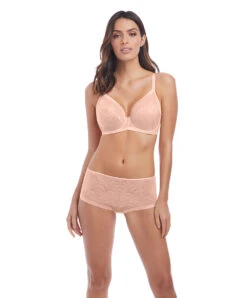 Soutien-gorge Armatures Couvrant Pour Un Effet Emboitant Rassurant, Collection Net Effects De Chez Wacoal. -Sous Vêtement Soldes Magasin Soutien gorge classique armatures Wacoal Net Effects Rosedust peau rosee WA851340 253 ensemble