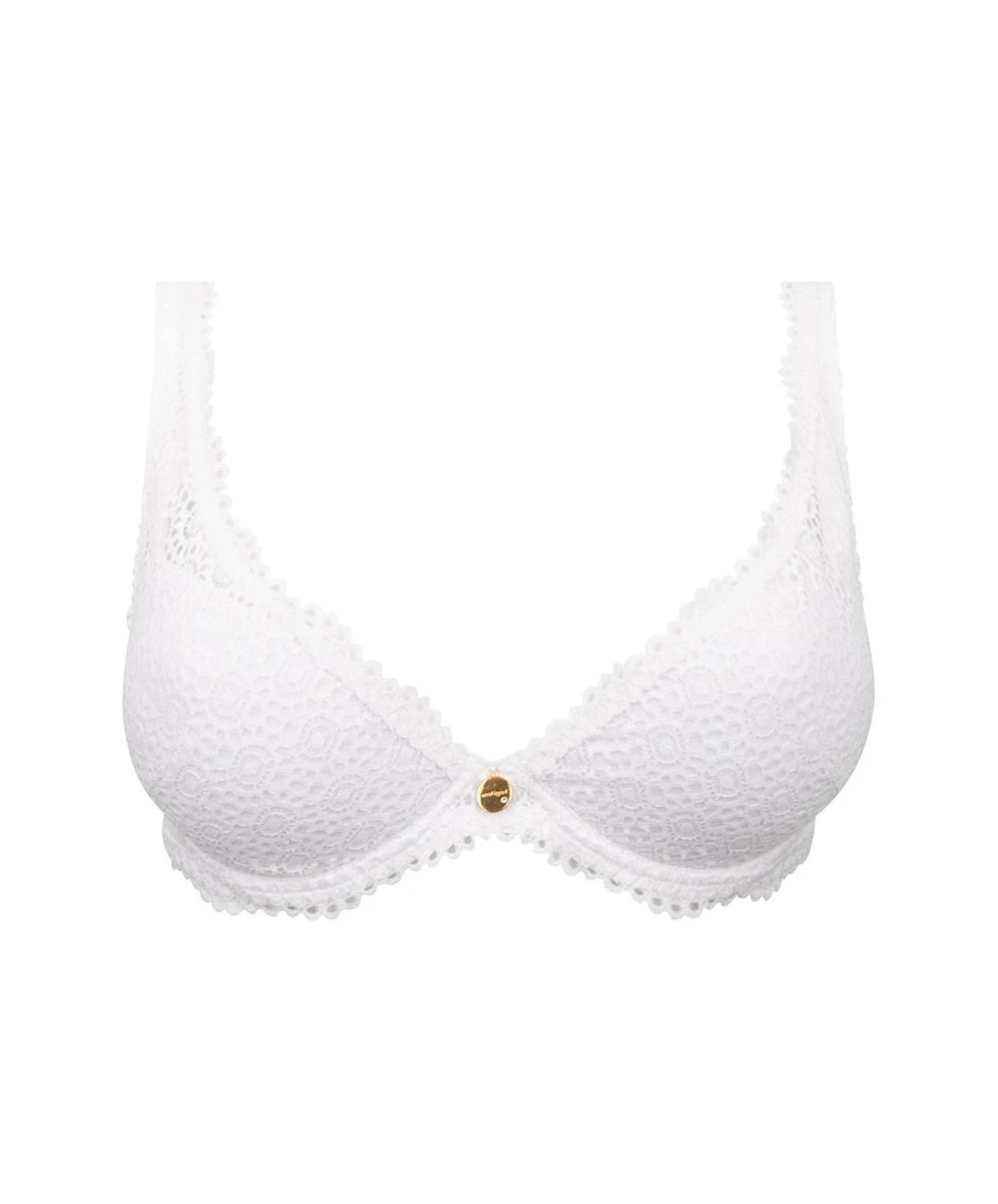 Soutien-gorge Coque De La Ligne Lingerie Blanche Destination Futur De Chez Antigel Par Lise Charmel. 3 Soutien-gorge Coque De La Ligne Lingerie Blanche Destination Futur De Chez Antigel Par Lise Charmel.