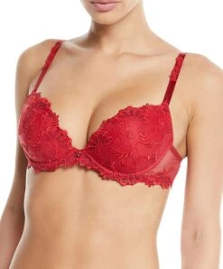 Soutien-gorge Coque Collection De Lingerie Permanente Dressing Floral De Chez Lise Charmel, Coloris Dressing Solaire (=rouge).  -Sous Vêtement Soldes Magasin Soutien gorge coque Lise Charmel Dressing Floral dressing solaire rouge ACC8588 DS 501