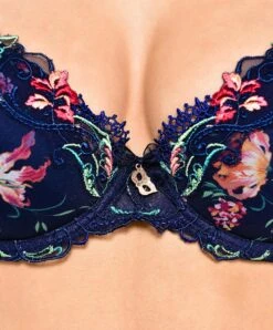 Soutien-gorge Coque De La Collection Fête De Venise Par Lise Charmel. -Sous Vêtement Soldes Magasin Soutien gorge coque Lise Charmel Fete de Venise Bleu perou ACG8524 BP details