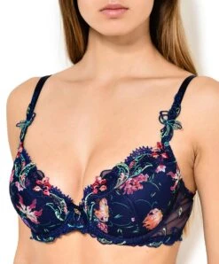 Soutien-gorge Coque De La Collection Fête De Venise Par Lise Charmel. -Sous Vêtement Soldes Magasin Soutien gorge coque Lise Charmel Fete de Venise Bleu perou ACG8524 BP face