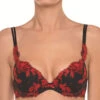 Soutien-gorge Coque De La Collection Baisers De Fleurs De La Marque De Lingerie Française Lise Charmel. 2 Soutien-gorge Coque De La Collection Baisers De Fleurs De La Marque De Lingerie Française Lise Charmel. -Sous Vêtement Soldes Magasin Soutien gorge coque Lise Charmel baisers de fleurs nuit amarante ACG8505 NT