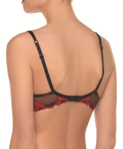 Soutien-gorge Coque De La Collection Baisers De Fleurs De La Marque De Lingerie Française Lise Charmel. 7 Soutien-gorge Coque De La Collection Baisers De Fleurs De La Marque De Lingerie Française Lise Charmel. -Sous Vêtement Soldes Magasin Soutien gorge coque Lise Charmel baisers de fleurs nuit amarante ACG8505 NT dos