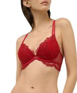 Soutien-gorge Coque Lise Charmel De La Collection Lingerie Rouge Tellement Glamour. -Sous Vêtement Soldes Magasin Soutien gorge coque Lise Charmel tellement glamour rubis ACH8504 SR 101