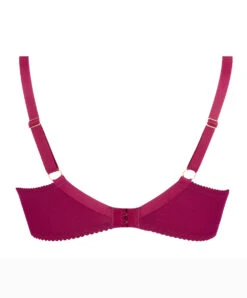Soutien-gorge Coque Grande Taille Ligne Sublime En Dentelle De La Marque De Lingerie Française Lise Charmel, Coloris Fuchsia Sublime. -Sous Vêtement Soldes Magasin Soutien gorge coque grande taille lise charmel Sublime en dentelle fuchsia ACH3813 packshot 2