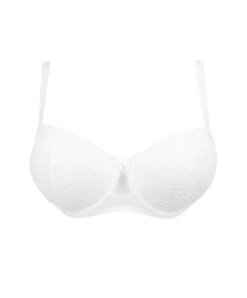 Soutien-gorge Coque Grande Taille Antigel De Lise Charmel De La Collection Sensualité Douceur Au Coloris Blanc.