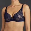 Soutien-gorge Coque Plongeant Aubade Collection Femme Romantique. 1 Soutien-gorge Coque Plongeant Aubade Collection Femme Romantique. -Sous Vêtement Soldes Magasin Soutien gorge coque plongeant Femme passion Aubade bleu nuit MI08 CREP