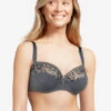 Soutien-gorge Corbeille  Chantelle Lingerie De La Collection Every Curve Coloris Gris Ardoise.  -Sous Vêtement Soldes Magasin Soutien gorge corbeille Chantelle every curve ardoise gris C16B50 047 1