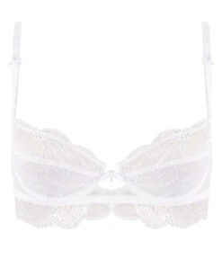 Soutien-gorge Corbeille Collection De Lingerie Blanche Féérie Couture Par Lise Charmel. -Sous Vêtement Soldes Magasin Soutien gorge corbeille Lise Charmel Feerie Couture blanc ACH3074 BL 1001