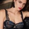 Soutien-gorge Corbeille -Sous Vêtement Soldes Magasin Soutien gorge corbeille Lise Charmel nuit elegance saphir ACG3008 NS fashion