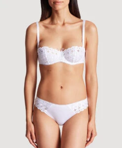 Soutien-gorge Corbeille Collection Lingerie Bahia & Moi De La Marque De Lingerie Aubade -Sous Vêtement Soldes Magasin Soutien gorge corbeille bahia et moi Aubade blanc PY14 Blanc 6