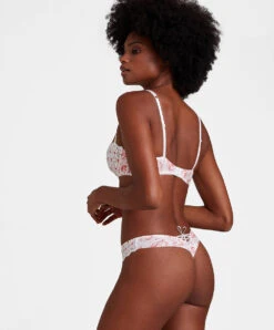 Soutien-gorge Corbeille Collection Lingerie Bahia & Moi Coloris Tangerine (blanc Et Détails Couleur Corail) De Chez Aubade Paris. -Sous Vêtement Soldes Magasin Soutien gorge corbeille bahia et moi tangerine Aubade blanc et corail PY14 2 TANR 4