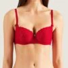 Soutien-gorge Corbeille Coque Rouge De La Collection Lingerie Permanente Rosessence Par Aubade Paris. 2 Soutien-gorge Corbeille Coque Rouge De La Collection Lingerie Permanente Rosessence Par Aubade Paris. -Sous Vêtement Soldes Magasin Soutien gorge corbeille coque Rosessence gala Aubade rouge HK04 GALA 13