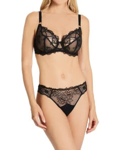 Soutien-gorge Corbeille Fitting Ligne Sublime En Dentelle De La Marque De Lingerie Française Lise Charmel.  -Sous Vêtement Soldes Magasin Soutien gorge corbeille fitting Lise Charmel Sublime en dentelle noir ACH2813 NO 503