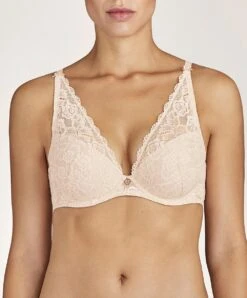 Soutien-gorge Foulard Triangle Plunge Effet Push De La Collection Lingerie Permanente Rosessence Par Aubade Paris.