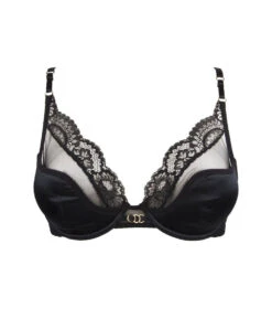 Soutien-gorge Glamour Avec Coussinets Amovibles Collection Nouvel Eros De La Marque De Lingerie De Luxe Lise Charmel.   -Sous Vêtement Soldes Magasin Soutien gorge glamour Lise Charmel nouvel eros noir et or ACG7430 NR 7