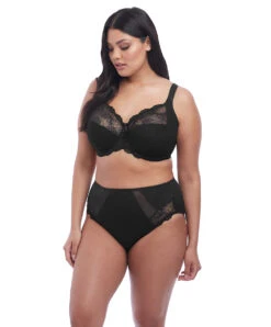 Soutien-gorge Grande Taille à Armatures De La Collection De Lingerie Permanente Meredith Par Elomi. -Sous Vêtement Soldes Magasin Soutien gorge grande taille armature Elomi Meredith noir Noir EL4440 BLK ensemble