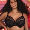 Soutien-gorge Grande Taille Décolleté Plongeant De La Collection Matilda Par Elomi. 2 Soutien-gorge Grande Taille Décolleté Plongeant De La Collection Matilda Par Elomi. -Sous Vêtement Soldes Magasin Soutien gorge grande taille armature plongeant Elomi Matilda black star EL8900 BKS