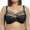 Soutien-gorge Grande Taille à Armatures De La Collection Sachi Par Elomi. -Sous Vêtement Soldes Magasin Soutien gorge grande taille armature plongeant Elomi Sachi Noir EL4350 BLK
