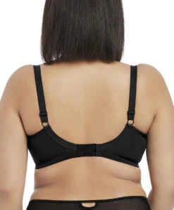 Soutien-gorge Grande Taille à Armatures De La Collection Sachi Par Elomi. -Sous Vêtement Soldes Magasin Soutien gorge grande taille armature plongeant Elomi Sachi Noir EL4350 BLK dos