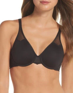 Soutien-gorge Lisse Moulé à Armatures Coloris Noir Collection Body By De Chez Wacoal.