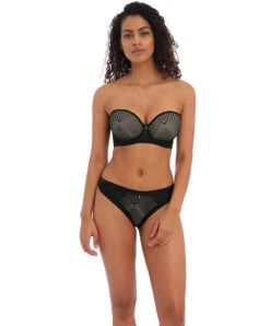 Soutien-gorge Moulé Avec Armatures Bretelles Amovibles De La Collection Tailored Coloris Noir Par Freya Lingerie.  -Sous Vêtement Soldes Magasin Soutien gorge moule armatures bretelles amovibles Freya Tailored noir AA401109 BLK 3