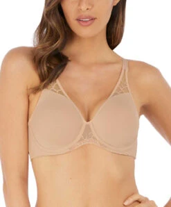 Soutien-gorge Moulé Armatures Triangle Collection De Lingerie Quotidienne Lisse Coloris Frappe (=peau) Par Wacoal.