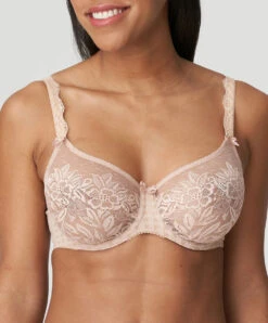 Soutien-gorge Moulé Emboitant Grande Taille Dentelle Collection Madison De Chez PrimaDonna En Coloris Café Latte (=chair).