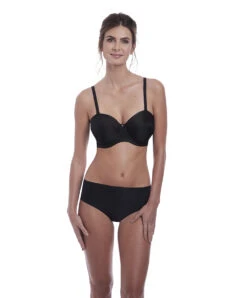Soutien-gorge Sans Bretelles Moulé Avec Armatures Collection Aura De Chez Fantasie Lingerie. 24 Soutien-gorge Sans Bretelles Moulé Avec Armatures Collection Aura De Chez Fantasie Lingerie. -Sous Vêtement Soldes Magasin Soutien gorge moule sans bretelles armatures Fantasie Aura noir FL2323 BLK ensemble 3