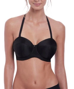 Soutien-gorge Sans Bretelles Moulé Avec Armatures Collection Aura De Chez Fantasie Lingerie. 18 Soutien-gorge Sans Bretelles Moulé Avec Armatures Collection Aura De Chez Fantasie Lingerie. -Sous Vêtement Soldes Magasin Soutien gorge moule sans bretelles armatures Fantasie Aura noir FL2323 BLK face 2