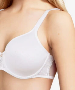 Soutien-gorge Moulé Spacer Couvrant Collection Chic Essential Coloris Blanc De Chez Chantelle Paris.  -Sous Vêtement Soldes Magasin Soutien gorge moule spacer couvrant Chantelle Chic Essential blanc C16G70 010 3