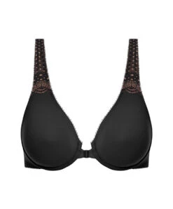 Soutien-gorge Ouverture Frontale Lisse Décolleté Plongeant Collection De Lingerie Quotidienne Soft Embrace Coloris Noir Par Wacoal.  -Sous Vêtement Soldes Magasin Soutien gorge ouverture frontale lisse decollete plongeant Wacoal Soft Embrace noir WA851311 BLK 1001