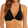 Soutien-gorge Ouverture Frontale Lisse Décolleté Plongeant Collection De Lingerie Quotidienne Soft Embrace Coloris Noir Par Wacoal. 