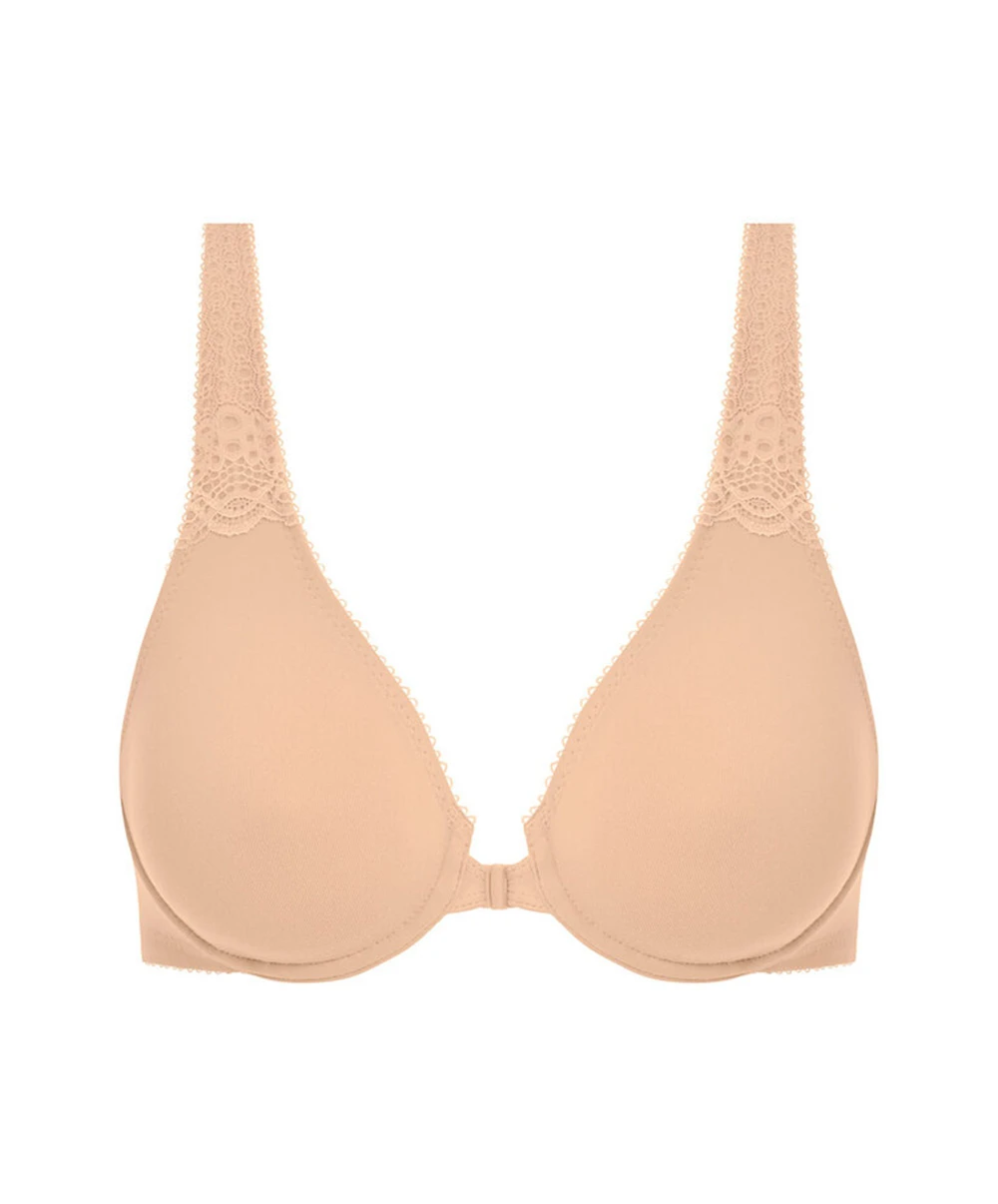Soutien-gorge Ouverture Frontale Lisse Décolleté Plongeant Collection De Lingerie Quotidienne Soft Embrace Coloris Sand Par Wacoal. 8 Soutien-gorge Ouverture Frontale Lisse Décolleté Plongeant Collection De Lingerie Quotidienne Soft Embrace Coloris Sand Par Wacoal. – Image 6