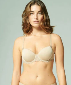 Simone Perele Soutien-gorge Padding Moulé Bonnets Spacer 3D Simone Pérèle Collection De Lingerie Permanente Délice Coloris Peau.