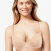 Soutien-gorge Invisible Extra Push-up Collection Essentiall De La Marque De Lingerie Française Chantelle. -Sous Vêtement Soldes Magasin Soutien gorge push up Chantelle essentiall beige dore C15G20 01N