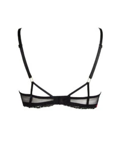 Soutien-gorge Push-up Noir Et Rouge Collection Invitation Sexy De Chez Lise Charmel. -Sous Vêtement Soldes Magasin Soutien gorge push up Lise Charmel Invitation Sexy noir et rouge sexy flash ACG3590 SF 2