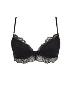 Soutien-gorge Push-up Ligne Sublime En Dentelle De La Marque De Lingerie Française Lise Charmel.  -Sous Vêtement Soldes Magasin Soutien gorge push up Lise Charmel Sublime en dentelle noir ACH3513 NO 101
