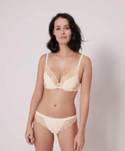 Simone Perele Soutien-gorge Push-up Collection Nuance En Coloris Permanent Perle Ivoire De Chez Simone Pérèle.  -Sous Vêtement Soldes Magasin Soutien gorge push up Simone Perele Nuance perle ivoire nacre 12N347 056 3