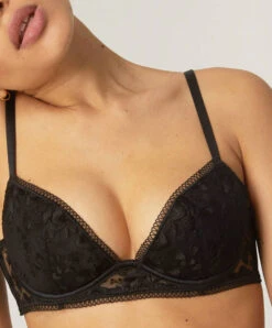 Simone Perele Soutien-gorge Push-up Simone Pérèle De La Collection Lingerie Orphée. -Sous Vêtement Soldes Magasin Soutien gorge push up Simone Perele oprhee noir 15S340 015 2