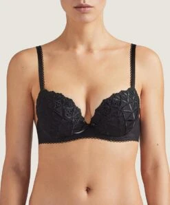 Soutien-gorge Push-up Collection Lingerie Bahia & Moi Coloris Noir De Chez Aubade Paris.