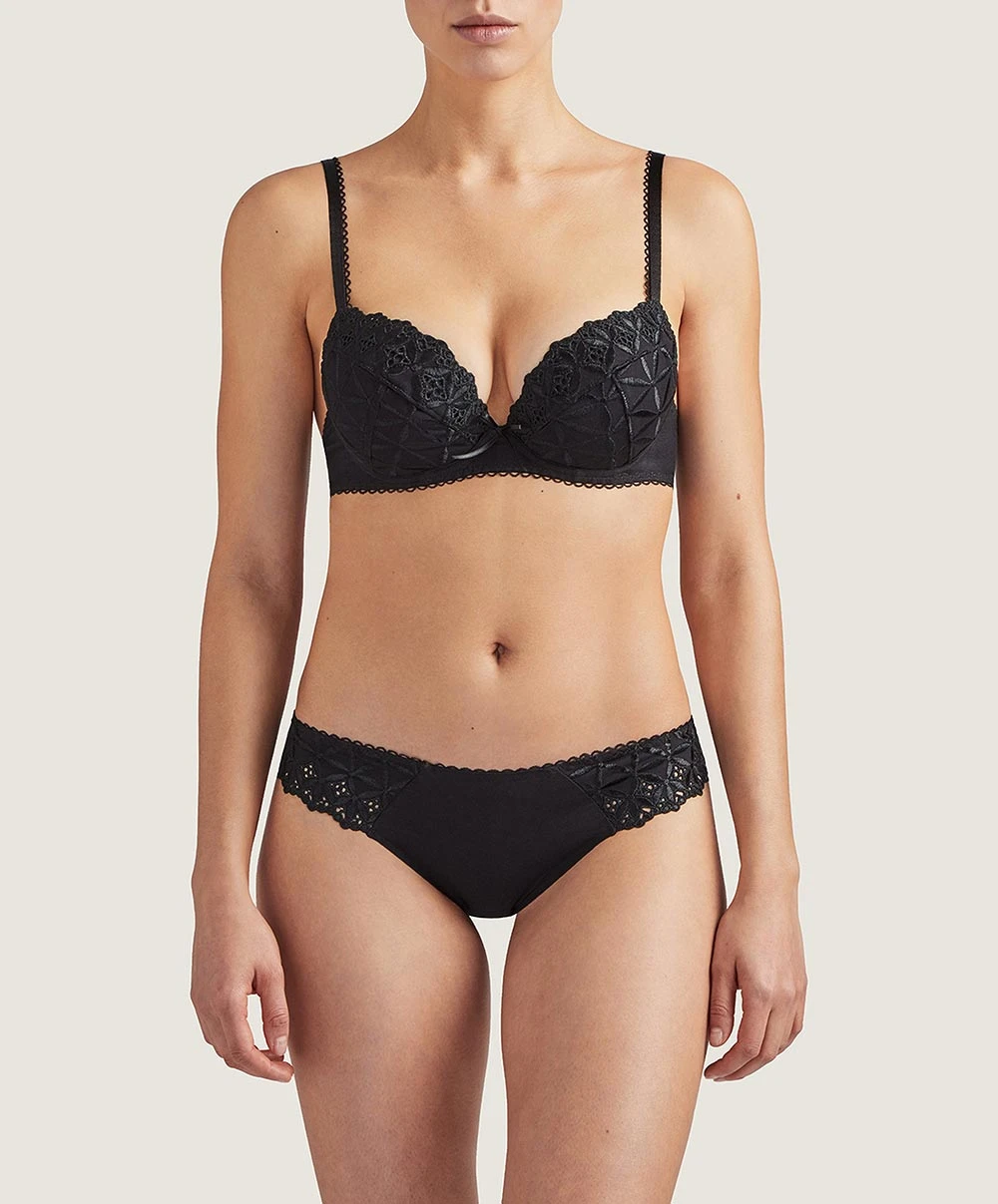 Soutien-gorge Push-up Collection Lingerie Bahia & Moi Coloris Noir De Chez Aubade Paris. 5 Soutien-gorge Push-up Collection Lingerie Bahia & Moi Coloris Noir De Chez Aubade Paris. – Image 3