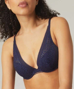 Simone Perele Soutien-gorge Push-up Bleu Marine Collection Asta De Chez Simone Pérèle. 