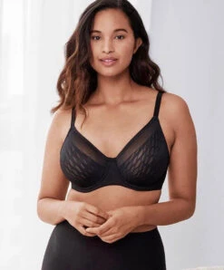 Wacoal Soutien-gorge Rehausse Poitrine Avec Armatures De La Collection Elevated Allure, Coloris Noir. -Sous Vêtement Soldes Magasin Soutien gorge rehausse poitrine avec armatures grande taille Wacoal Elevated Allure noir black WA855336 BLK 504