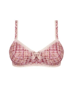 Soutien-gorge Sans Armatures Collection Un Amour De Tweed En Coloris Rose Amour De Chez Antigel Par Lise Charmel. -Sous Vêtement Soldes Magasin Soutien gorge sans armature Antigel de Lise Charmel Un Amour de Tweed rose amour rose ECH6552 RA 10